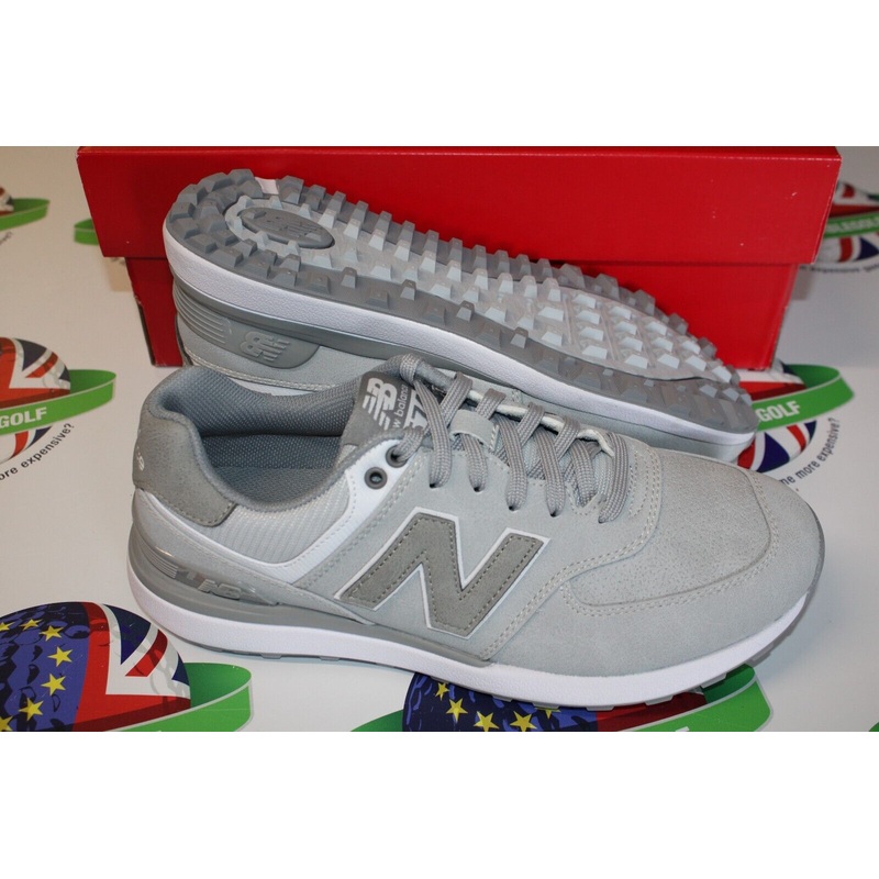 New Balance Waterproof 574 Greens V2 Golf Shoes Light Grey UK Size 7.5 Medium