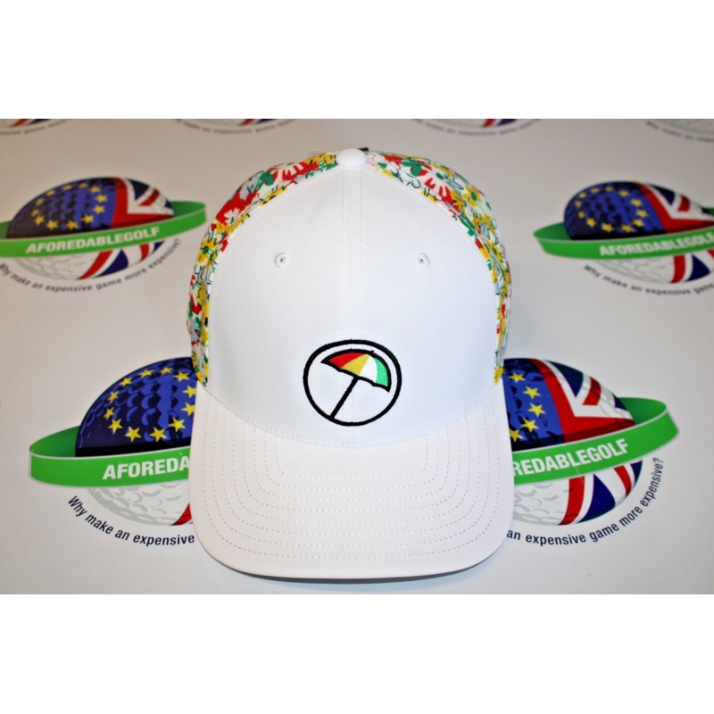 Puma X Ap Floral Tech 110 Snap Back Adjustable Golf Cap White Glow