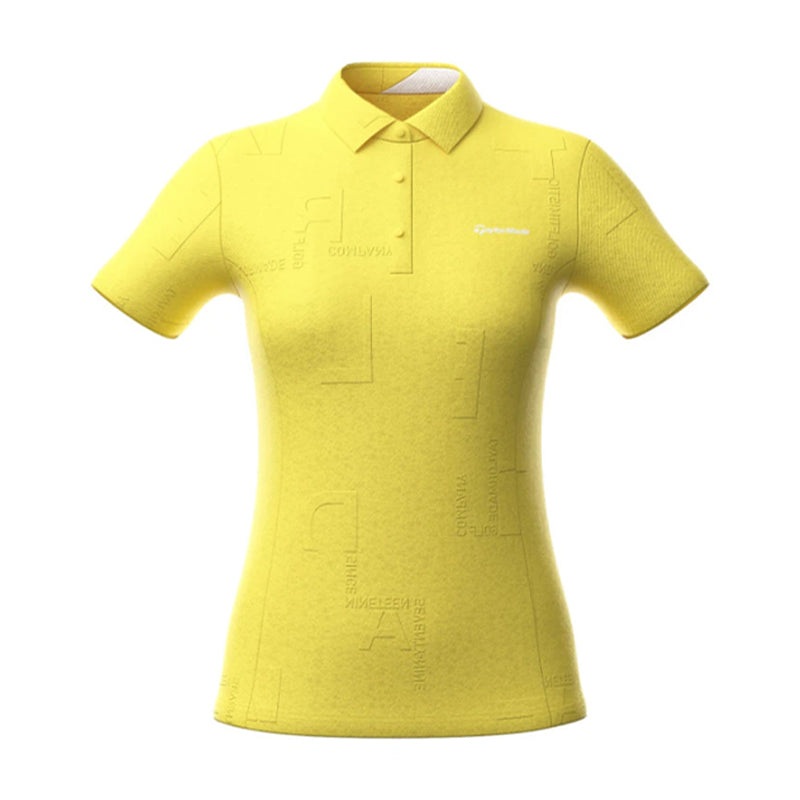 TAYLORMADE Letter Graphic Women’s Polo (Yellow)