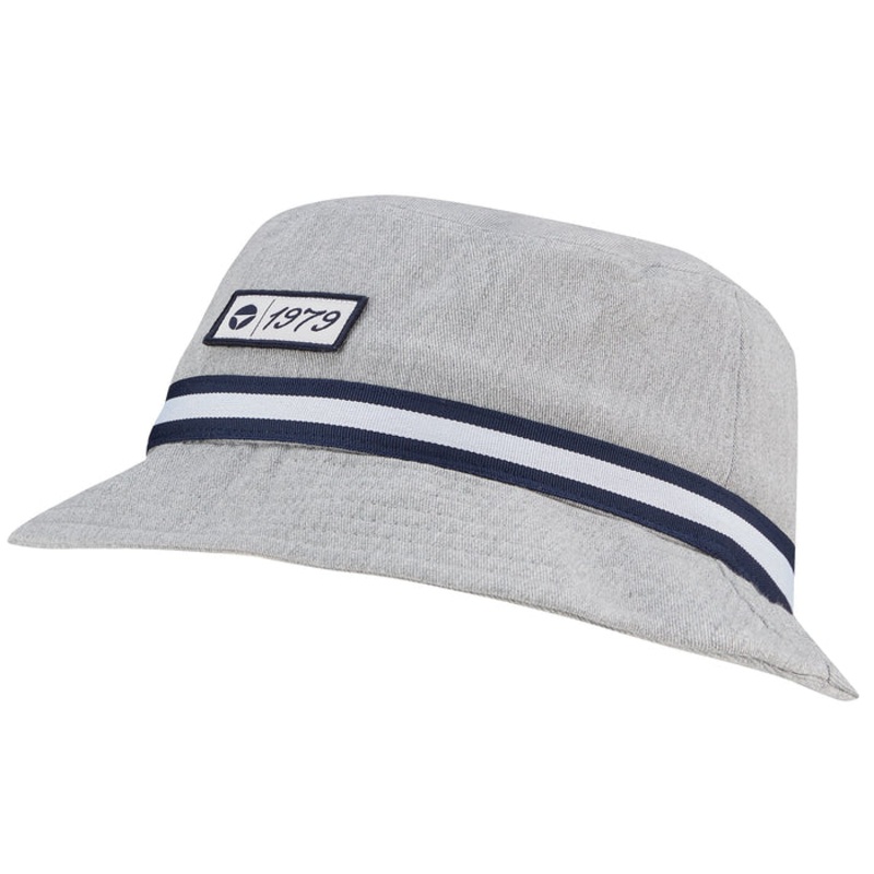 TaylorMade Vintage Twill Bucket Hat – Grey