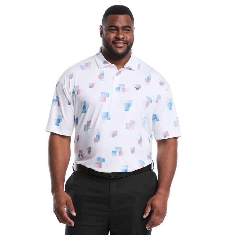 Big & Tall 8 Essential Clubs Print Polo