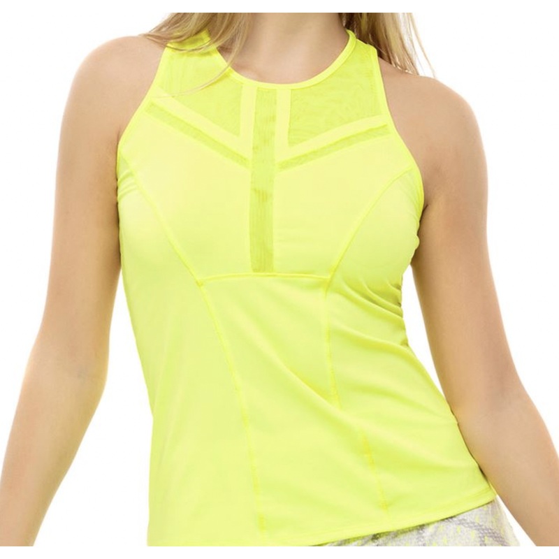 Lucky in Love S/L Center Line Tank – Neon
