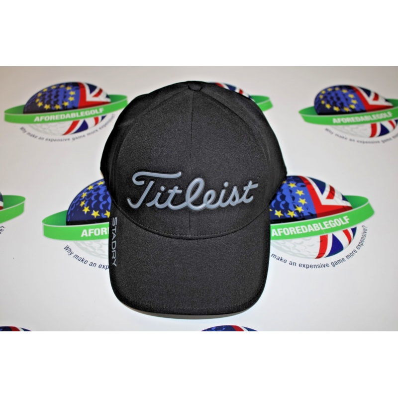 Titleist Stadry waterproof adjustable black golf cap