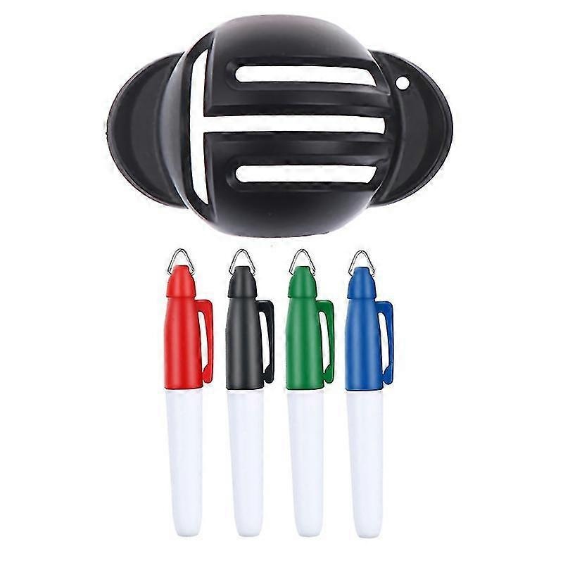 1 Set Golf Ball Triple Track Putter Stencil 3 Line Marker Stencil Golf Ball Line Marking Alignment T