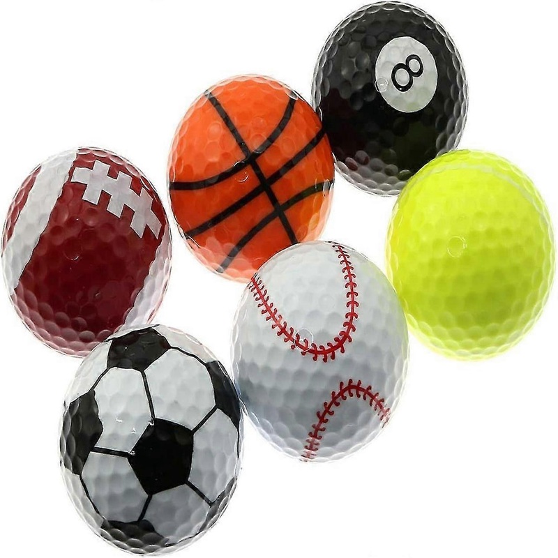 6 Pack Golf Balls Practice Football Tennis basketball styling