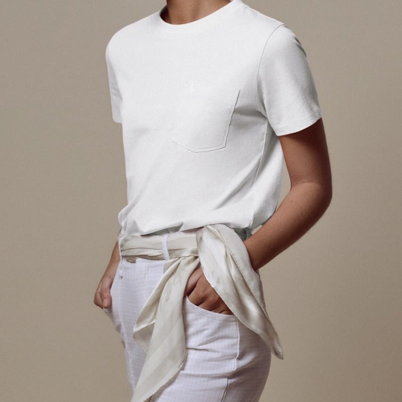 A. Putnam S/S Pocket Tee – White