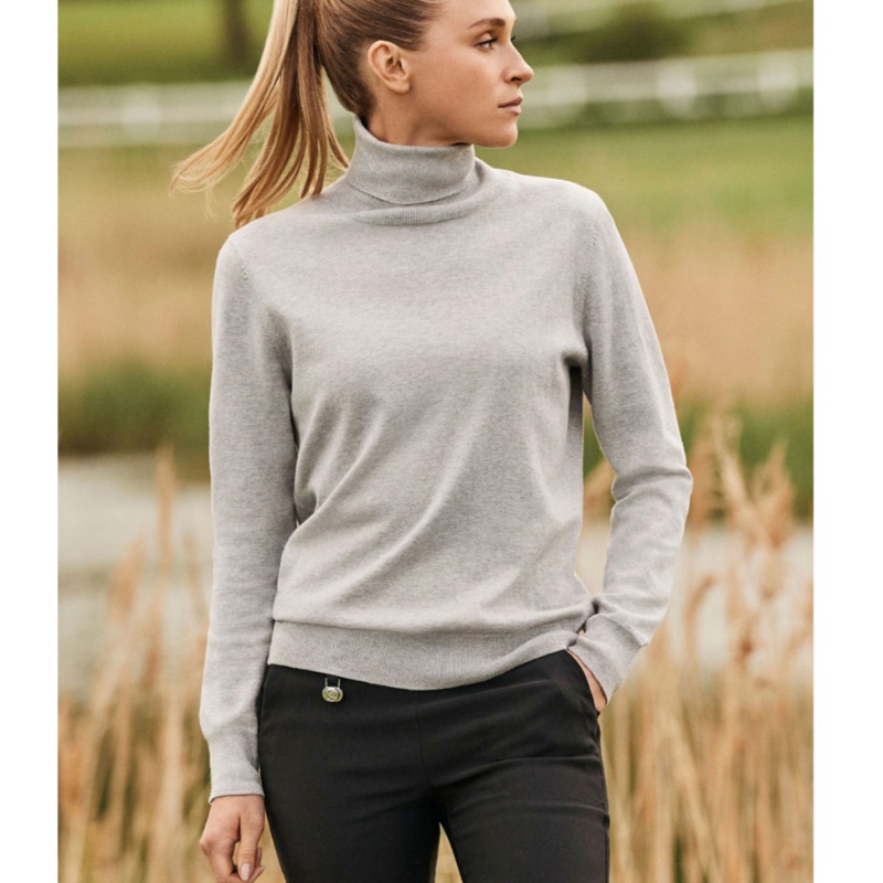 Daily Sports Trissie Turtleneck Sweater – Stone