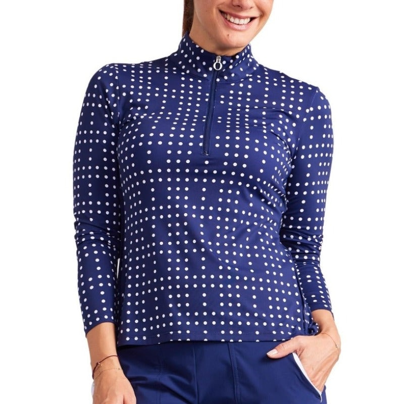 Kinona Keep It Covered L/S Mock – Domino Navy