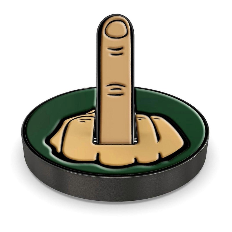Magnetic Middle Finger Golf Ball Marker with Hat Clip – Funny and Durable