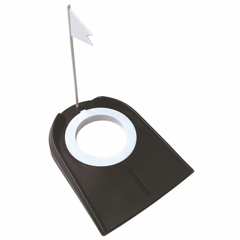 Putting Cup With Flags – Regulation-Size Golf Practice Hole For Office, Garage, Courtyard, Improves Putting Accuracy