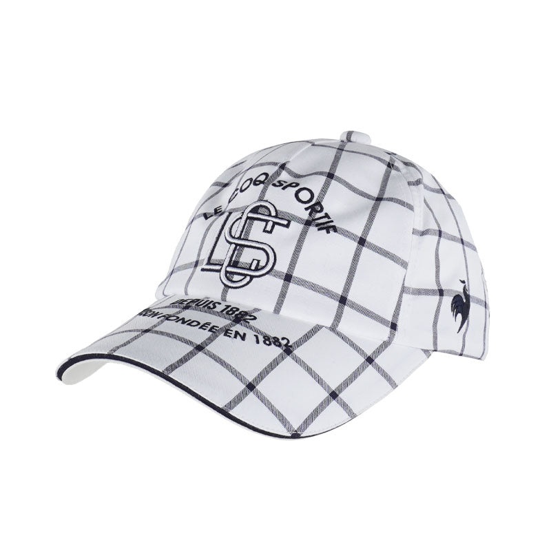 LE COQ SPORTIF GOLF Checkered Women’s Cap (White)