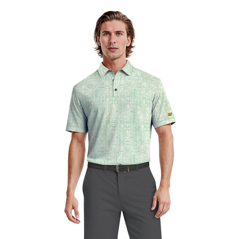 Men’s Short Sleeve Printed Polo