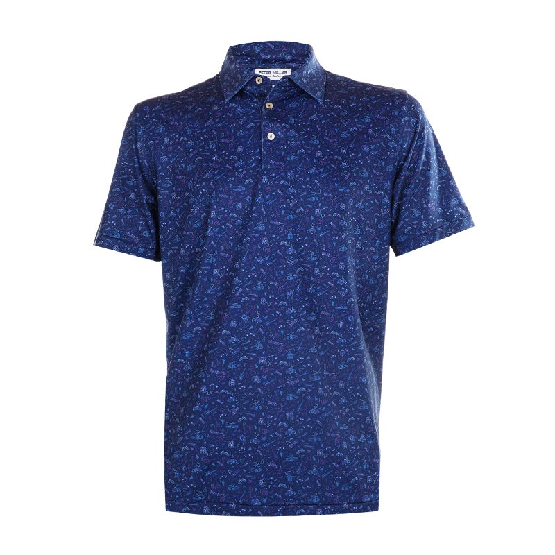 PETER MILLAR 1985 Performance Jersey Men’s Polo (Navy)
