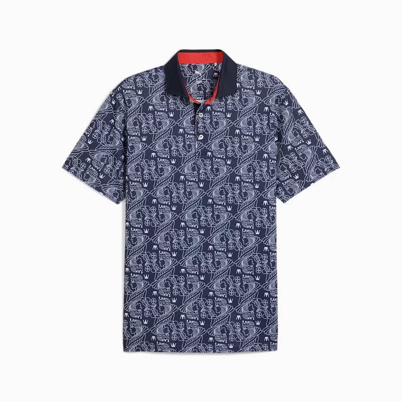 Pique Royal Polo – Deep Navy/White Glow