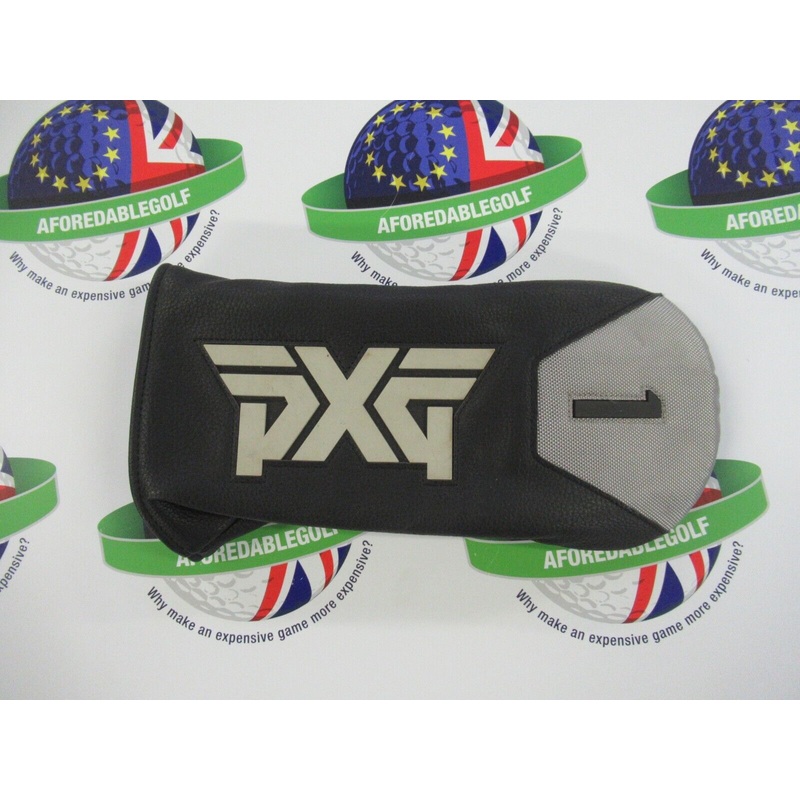 Pxg Black/Grey Leather Driver Head Cover