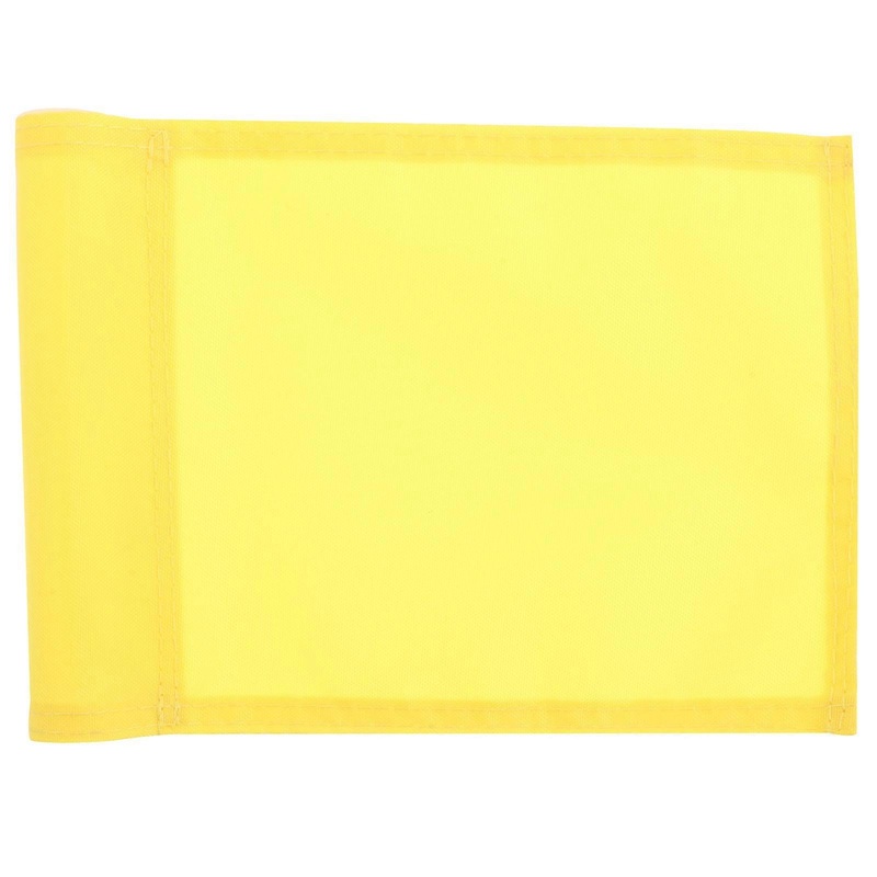 Wear-Resistant Golfing Flag For Putting Green Universal Compatibility Yellow Color Practice Supplies 1Set
