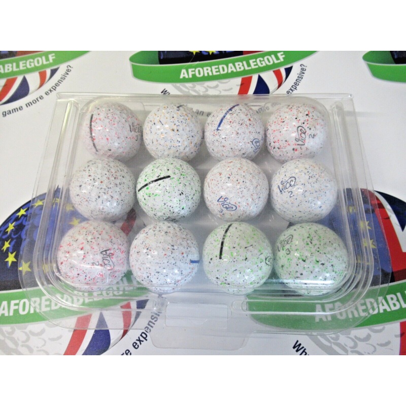 12 Vice Pro Drip Golf Balls Pearl/Pearl 1 Grade