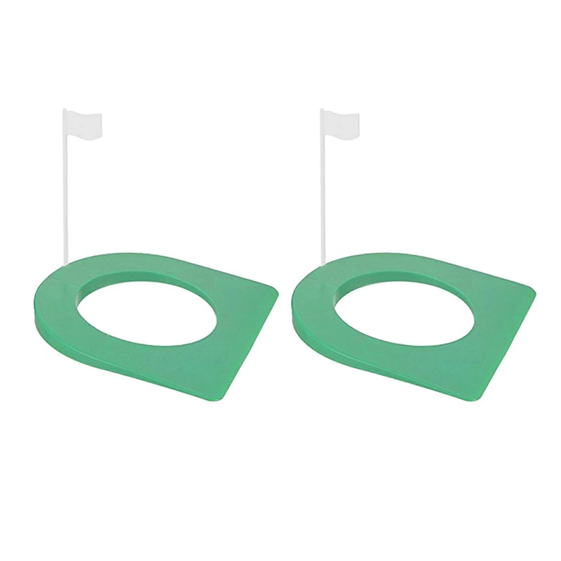2 Pcs Golf Putting Cup and Flag Golf Putting Hole Practice Aids with Flag for Golf Putting Training