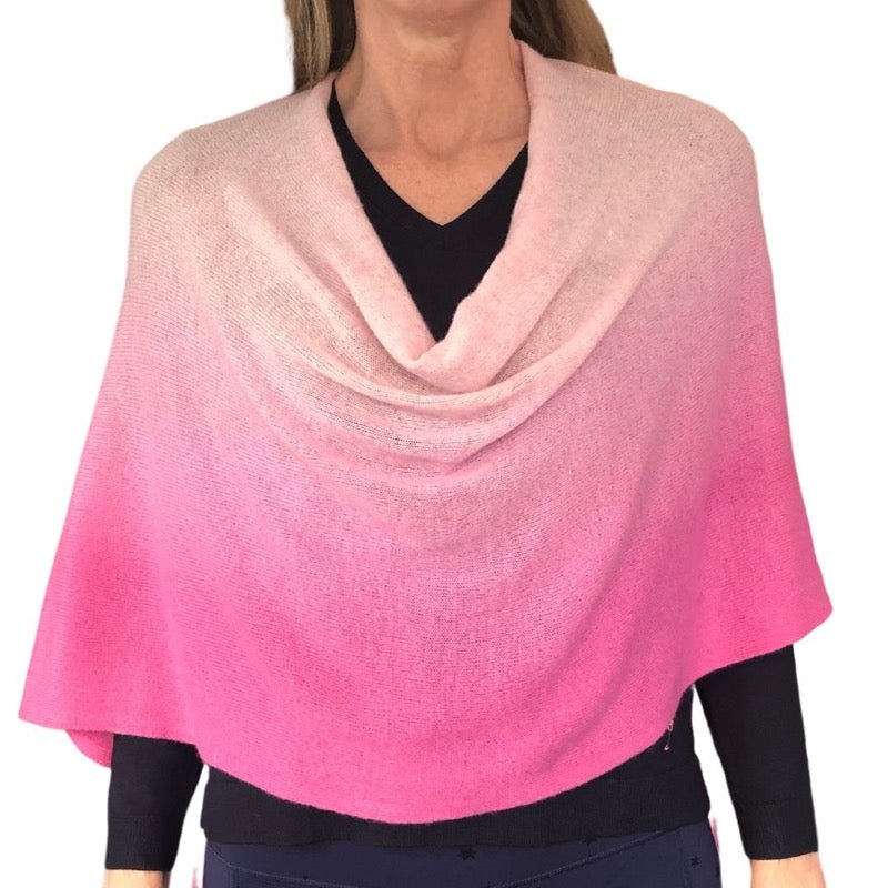 Alashan Cashmere Dip Dye Topper – Pink Combo