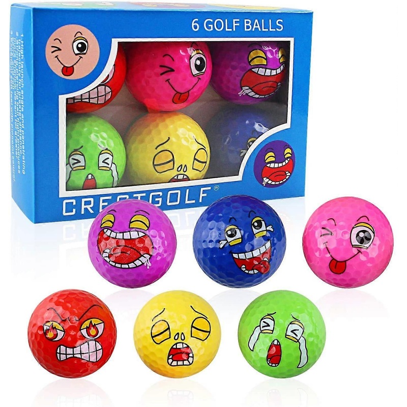 Golf Balls, Golf Ball, Mini Golf Balls, Colourful Golf Balls, Colourful Golf Practice Balls, Golf Gifts for Men (Mixed6 Pack)