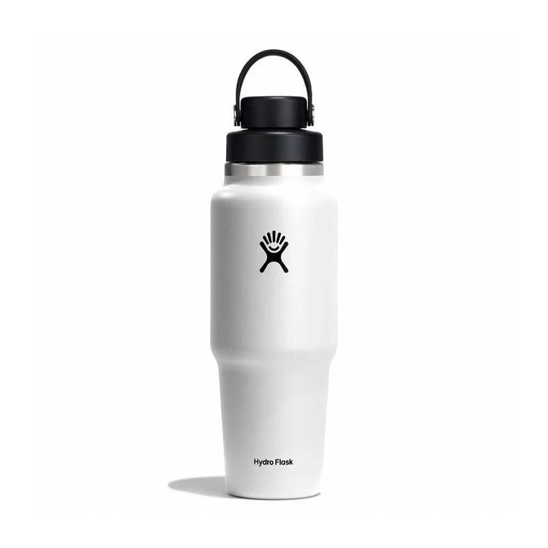 HYDRO FLASK Wide Mouth Travel Bottle With Flex Chug Cap 32oz (White)