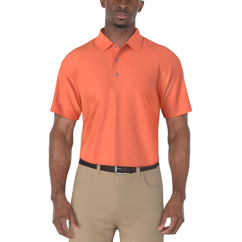 Men’s AirFlux Mesh Golf Polo|Blissful Blue-DS|Living Coral-DS|Jasmine Green-DS|Dazzling Blue-DS|Ceramic-DS|XS|S|M|L|XL|XXL|XXXL