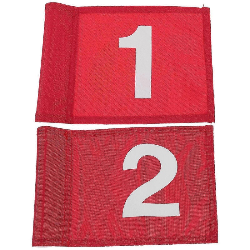 Mini Golf Flag Polyester Training Flags for Golfers – 2Pcs Outdoor Practice Aid for Golf Training