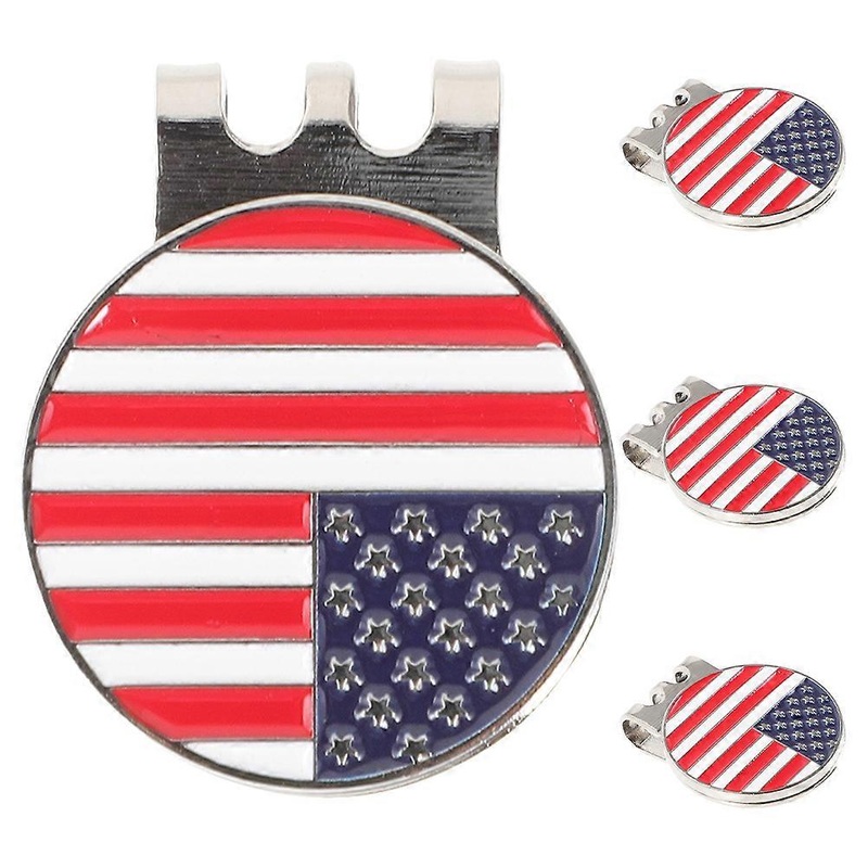 Decorative Golfs Markers Zinc Alloy Hat Clip Golfing Accessories For Men 4Set