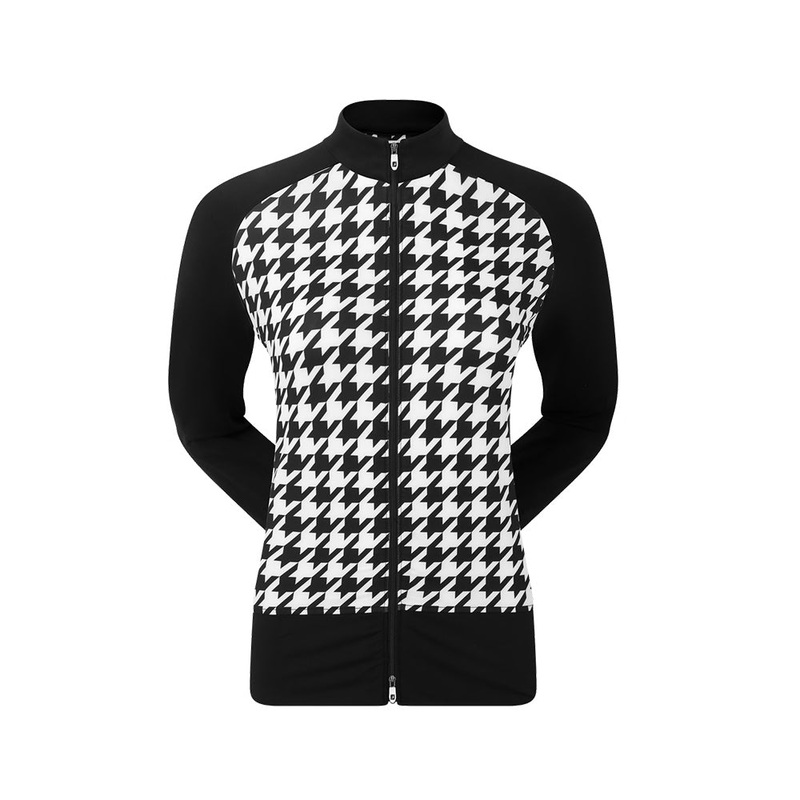 Women’s Houndstooth Mid-Layer|Black/White|XS|S|M|L