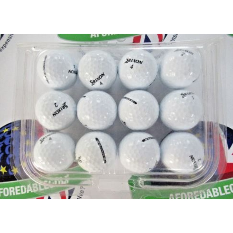 12 Srixon Q-Star Tour Golf Balls Pearl/Pearl 1 Grade