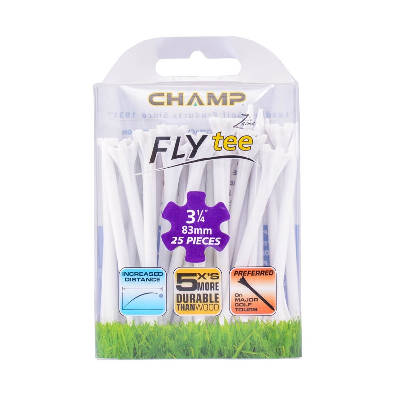 CHAMP 3 1/4 Inch White Fly Tee