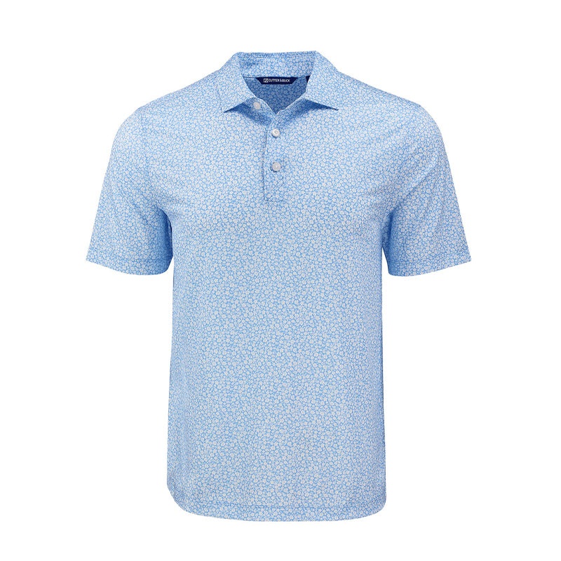 CUTTER & BUCK Pike Eco Flora Print Mens Polo (Atlas)