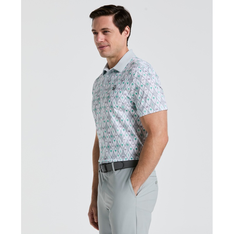 Men’s All-Over Cocktail Print Earl Golf Polo