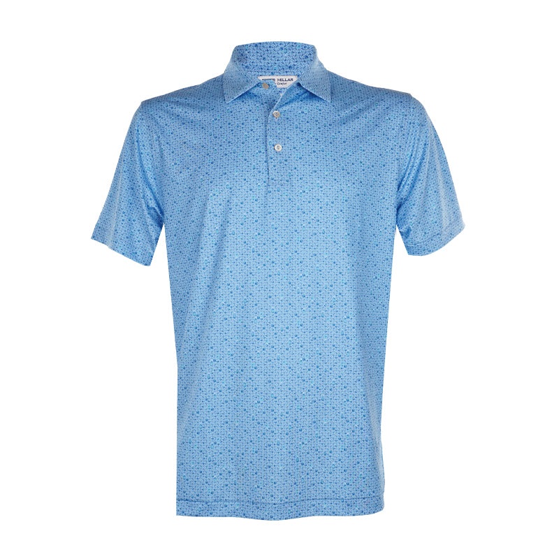 PETER MILLAR Whisky Jersey Men’s Polo (Cottage Blue)