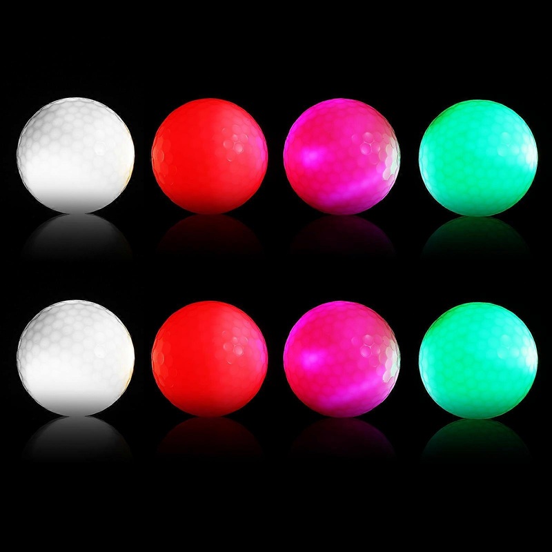 8pcs Led Glowing Night For Distance Training For Golfing Parties And Themed Decorations Fun For Adults