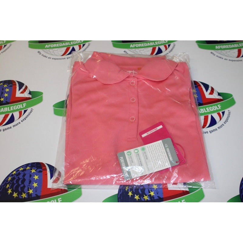 Garbinc Rachel Junior Girls Polo Shirt Strawberry Size Medium Ages 7-8
