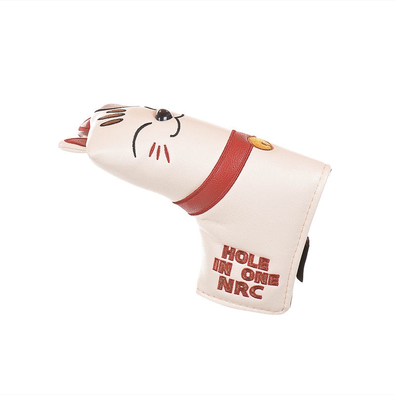 GENERAL ITEM Barudan Lucky Cat Putter Headcover (White)