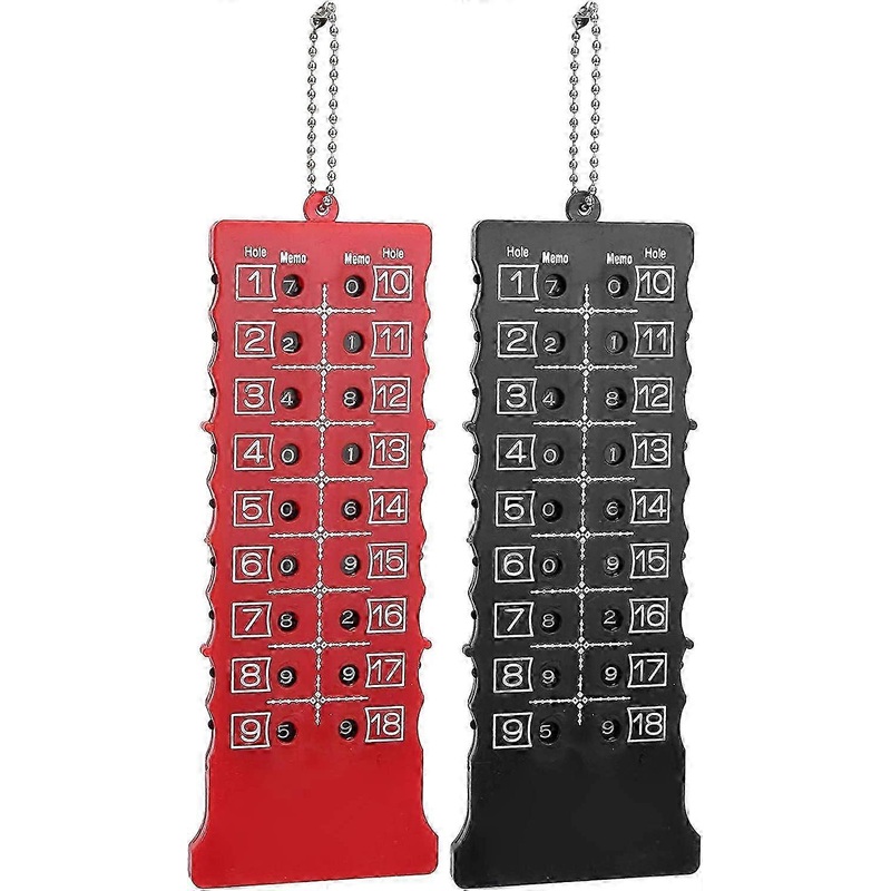 Golf Score Counter Set, 2 Pieces for 18 Hole Scoring, Perfect for Training, Practice, and Competitive Play Accessories