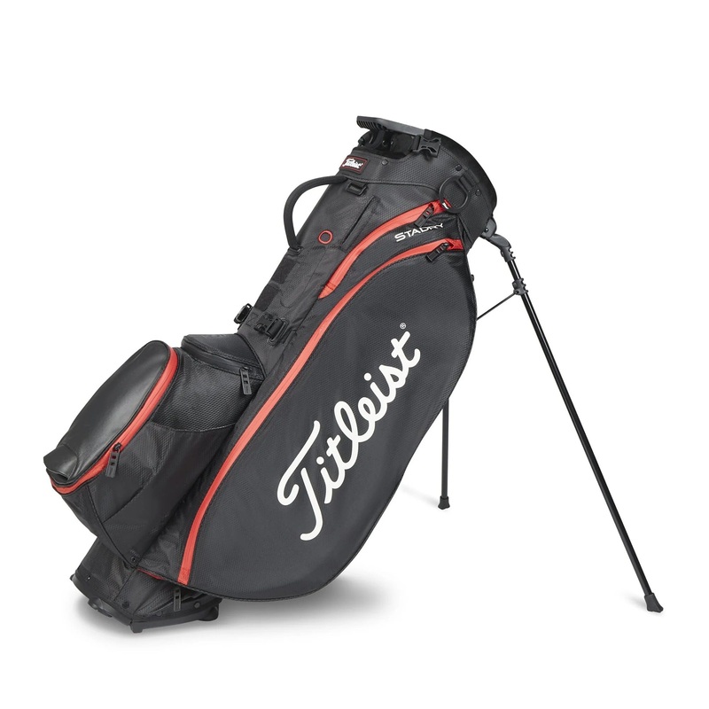 Titleist Players 5 StaDry Stand Bag – Black/Black/Red
