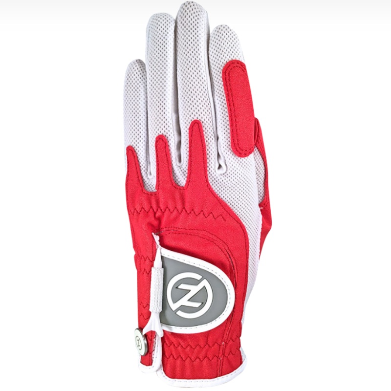 Zero Friction Synthetic Golf Glove (Left) – Red