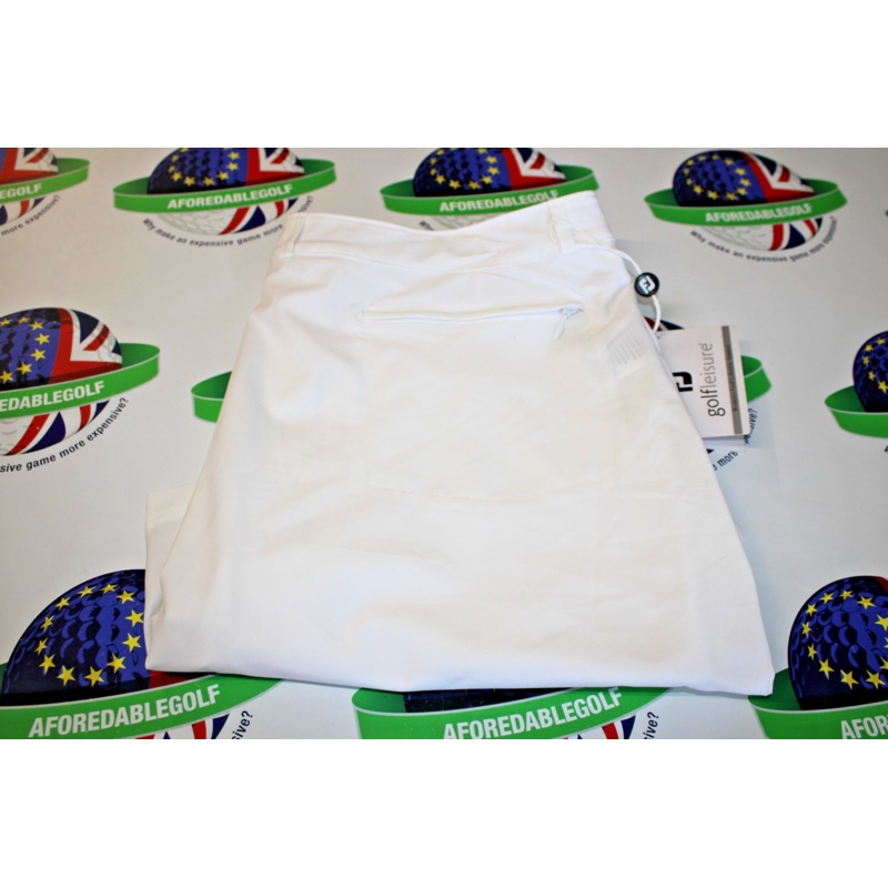 Footjoy golf leisure light weight woven skort white uk size large