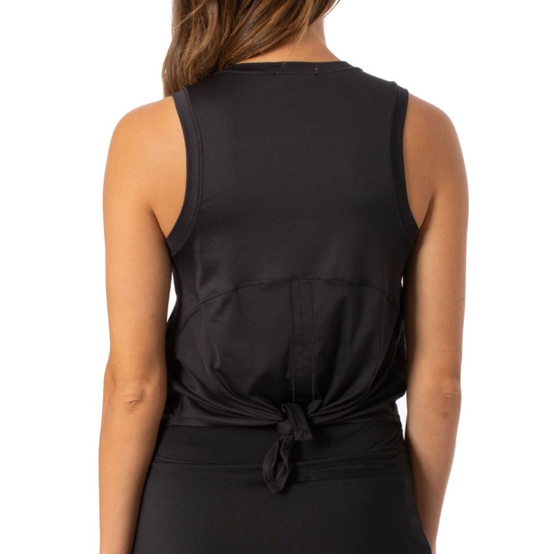 Golftini Sport Tie Top – Black