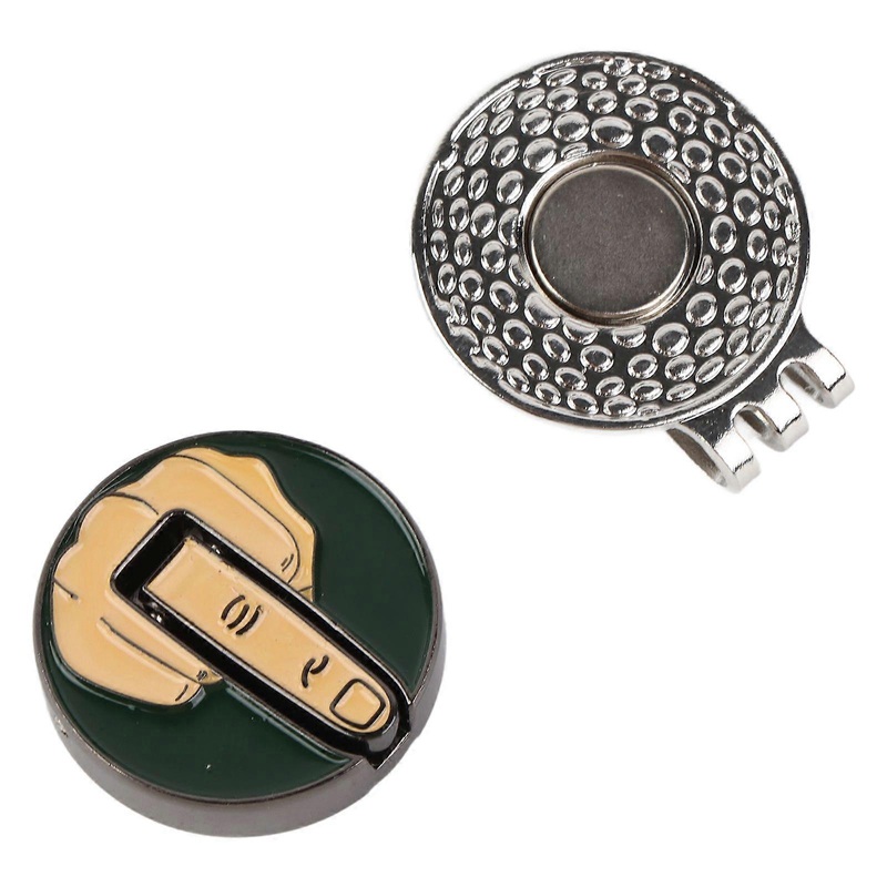 Hat Clip Funny Middle Finger Ball Marker Small Hat Clip for Golfing Lovers