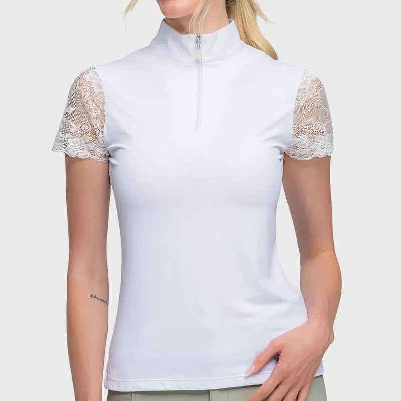 Kastel Lace S/S Top – White|XS|S|M|L