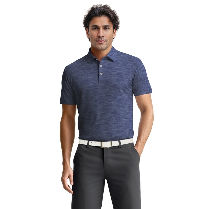 Men’s Jaspe AirFlux Golf Polo|Med Flagstone Heather|Peacoat Heather|White|Caviar Heather|Bright White-RT|XS|S|M|L|XL|1X|XXL|XXXL