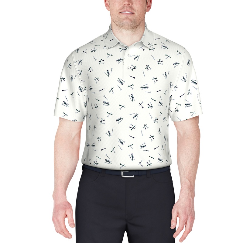 Men’s Tossed Tees Print Golf Polo