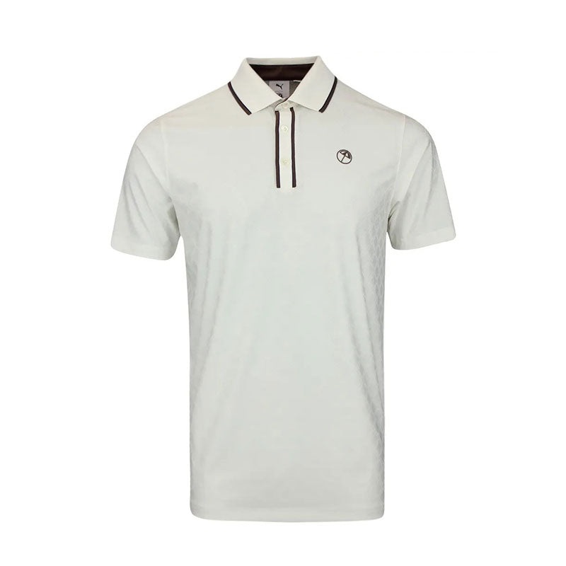 PUMA x Arnold Palmer Tipped Jaquard Men’s Polo (Warm White)