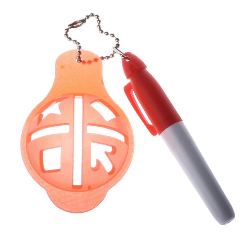 2Pcs/set Golf Ball Line Marker Drawing Marking Alignment Tool Mark Template Mark Sign Tools with Golf Ball Marker Pen