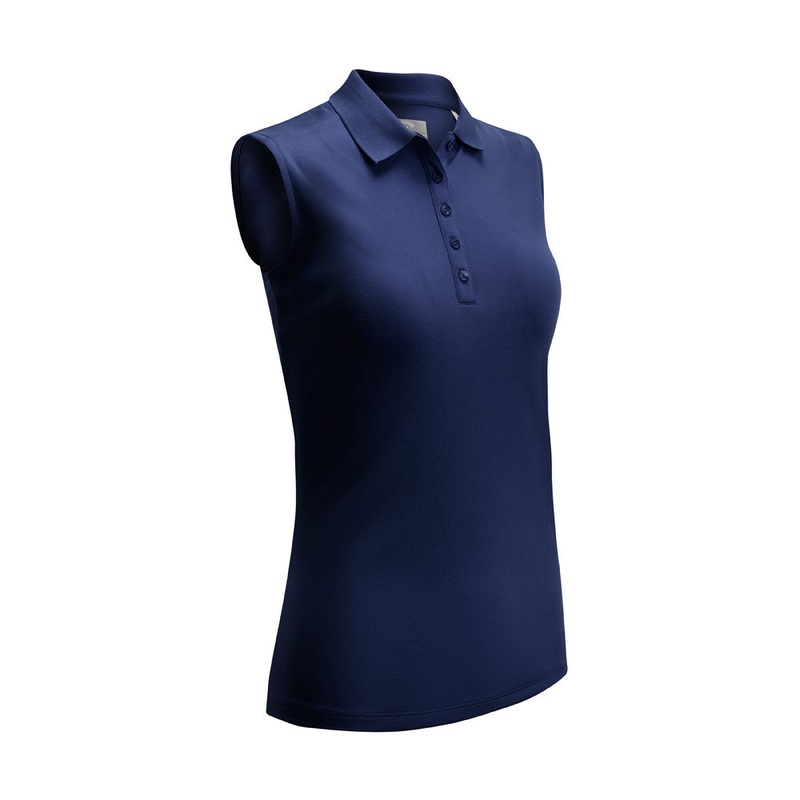 Callaway Ladies Essential Sleeveless Opti-Dri Polo in Peacoat Navy – XS Only Left