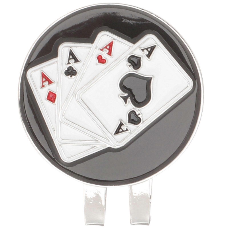 Golf Cap Clip Ball Marker Hat Clips Steel Magnetic Hat Clip with Ball Marker for Golfers 1Pcs